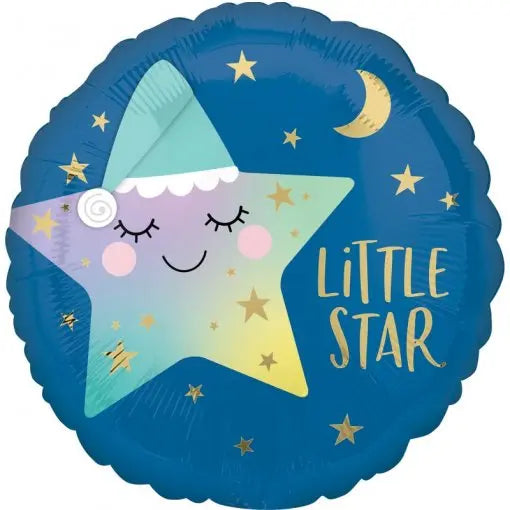 Balão de foil de 43 cm com tema de bebê sonolento para chá de bebê, decorativo para festa de chá de bebê.