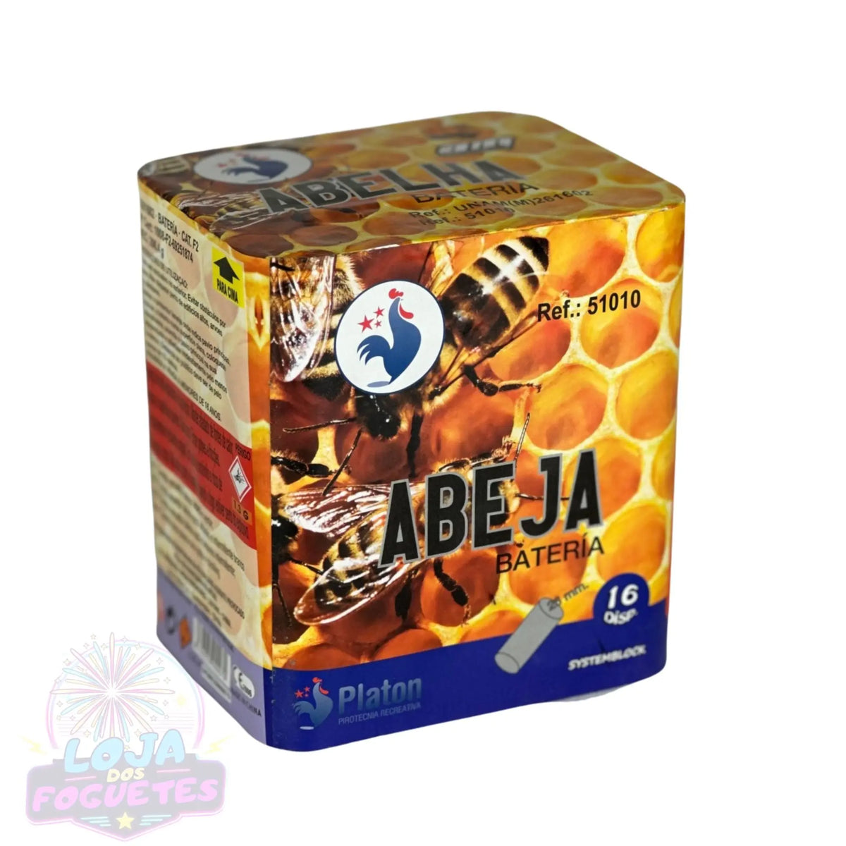 BATERIA 16 DISPAROS `ABELHA´ Loja dos Foguetes
