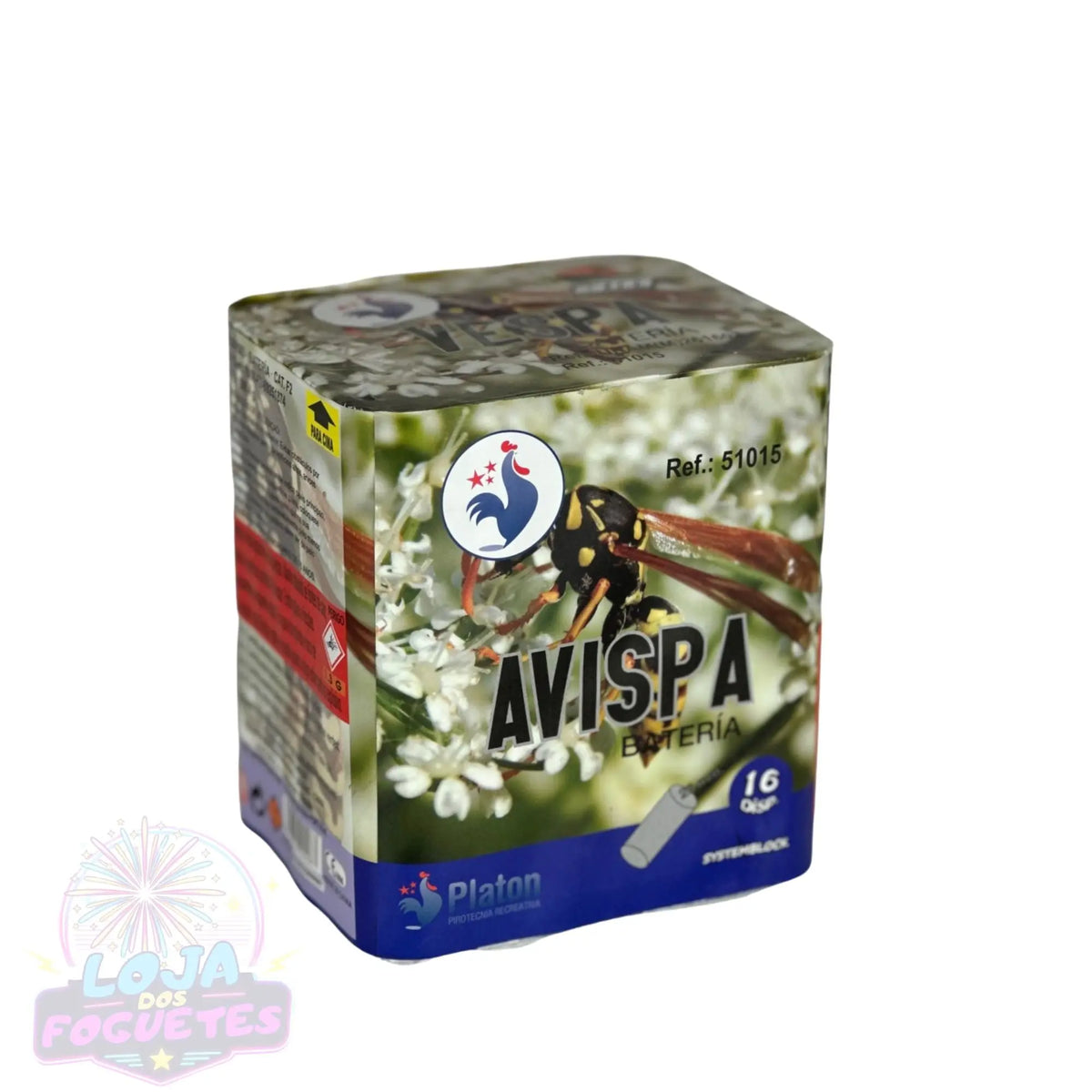 BATERIA 16 DISPAROS ´VESPA´ Loja dos Foguetes