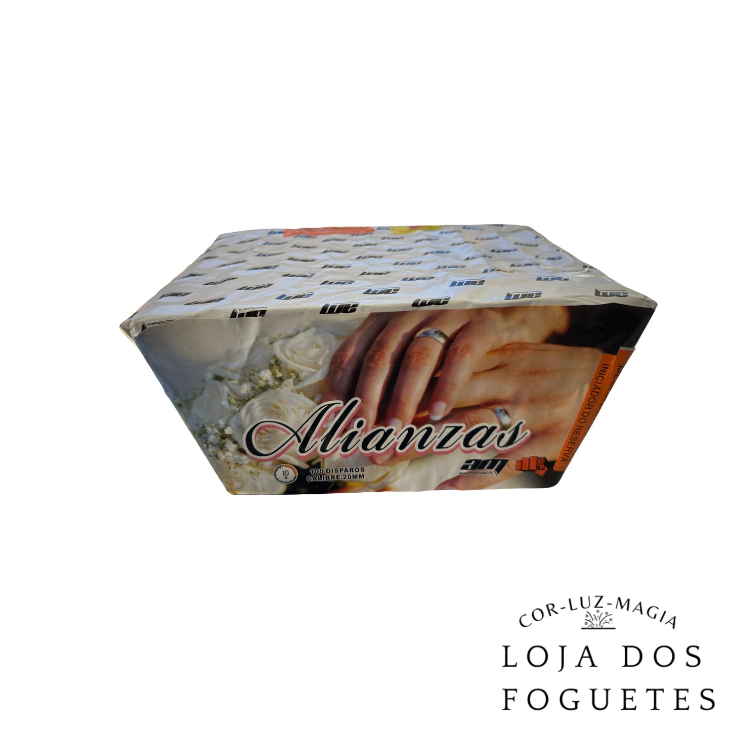 BATERIA EM LEQUE PARA CASAMENTO ALIANÇAS - Loja dos Foguetes