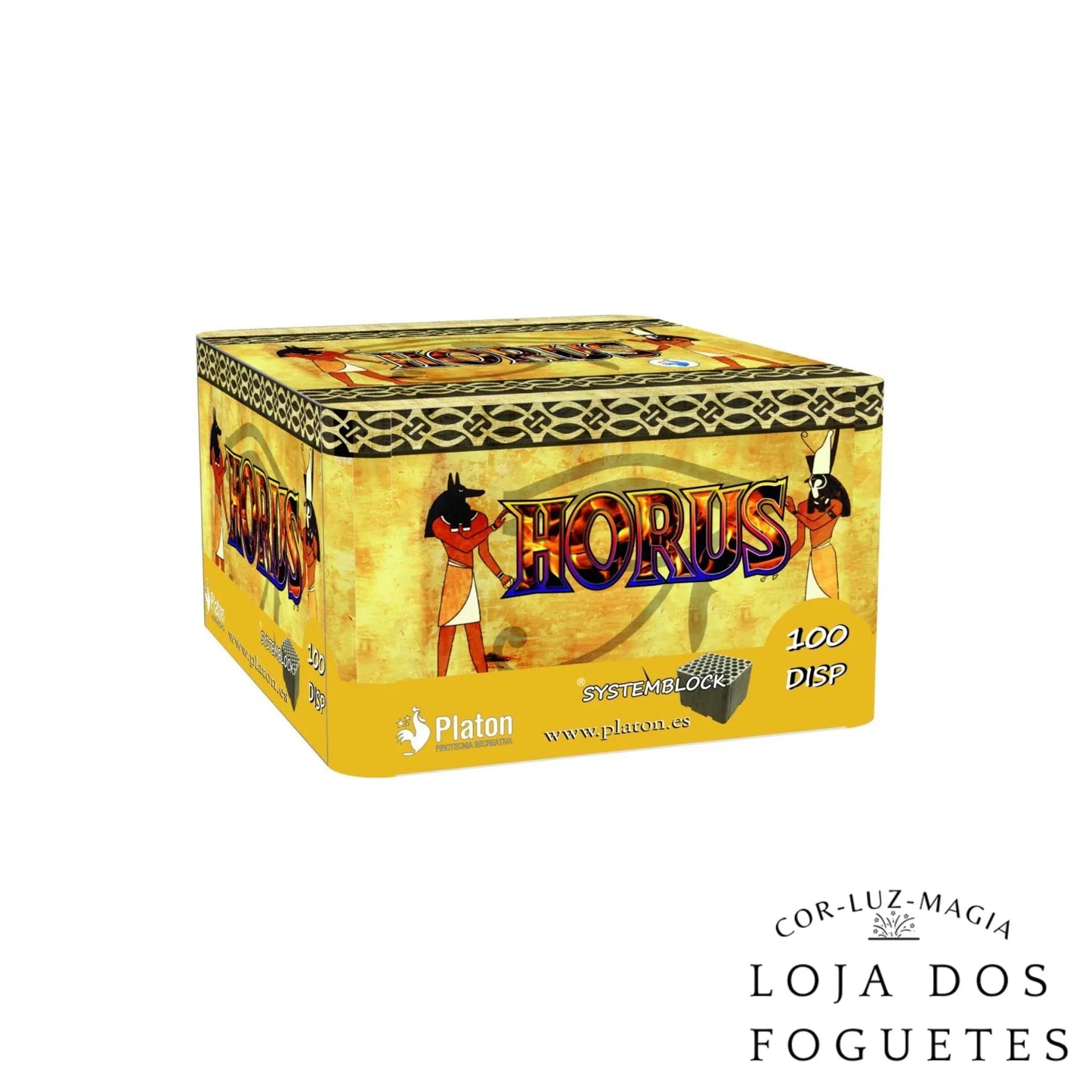 BATERIA FOGO ARTIFÍCIO 100 DISPAROS HORUS - Loja dos Foguetes