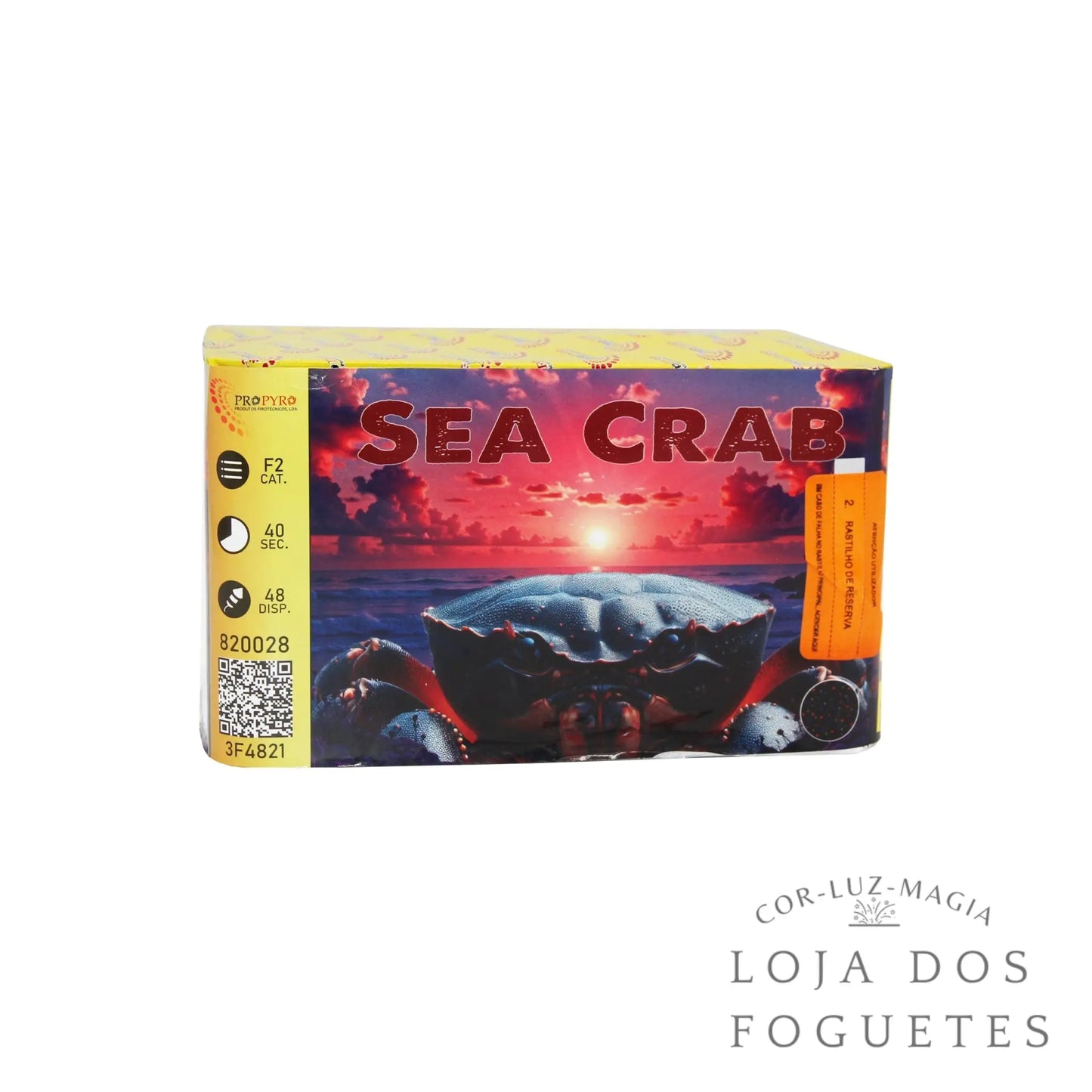 BATERIA FOGO ARTIFÍCIO 48 DISPAROS SEA CRAB - Loja dos Foguetes