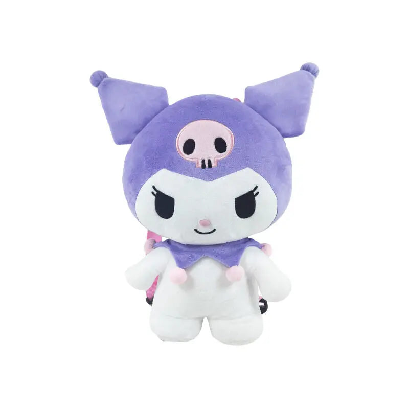 Sanrio Kuromi Mochila Pelúcia 3D Lilac