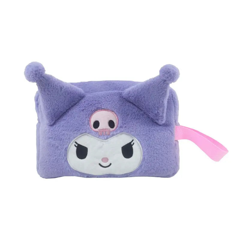 Sanrio Kuromi Pelúcia Toiletry Saco