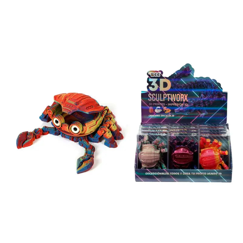 3D Estampado 11cm - Caranguejo