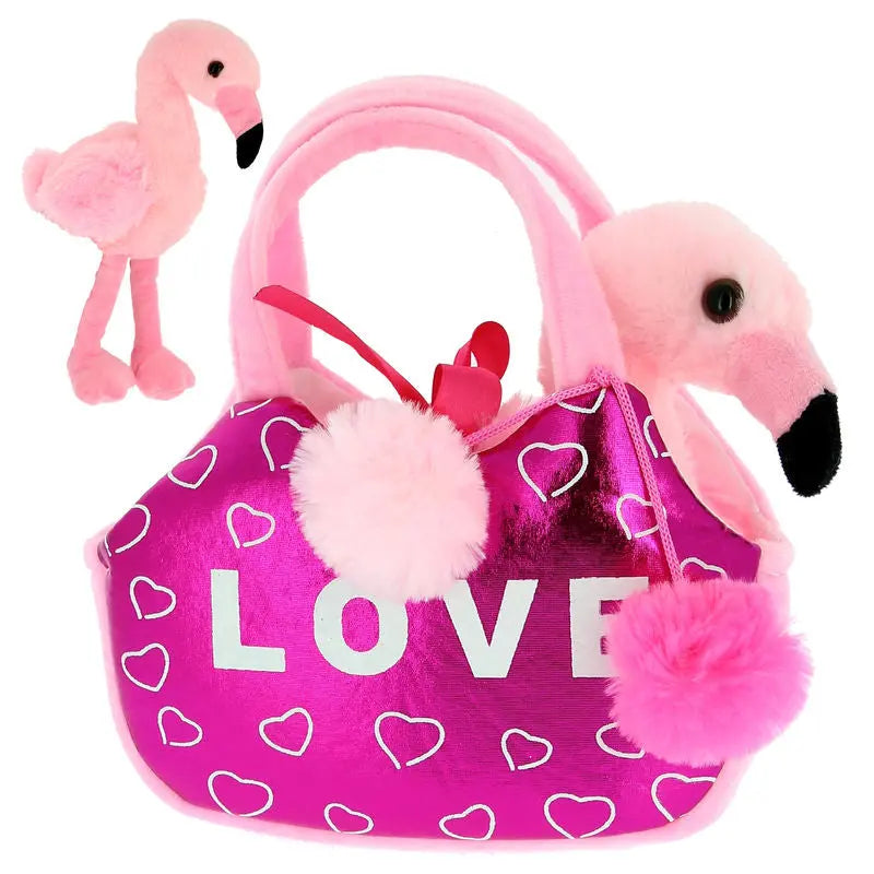 Flamingo Amor Saco 22cm x 18cm