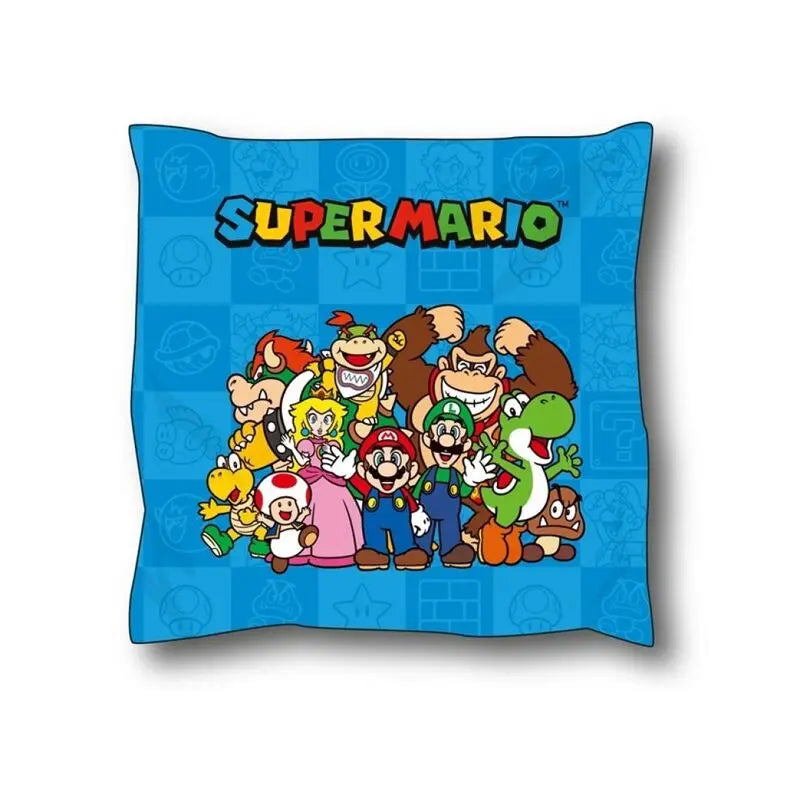 Super Mario Azul Almofada 40X40 CM