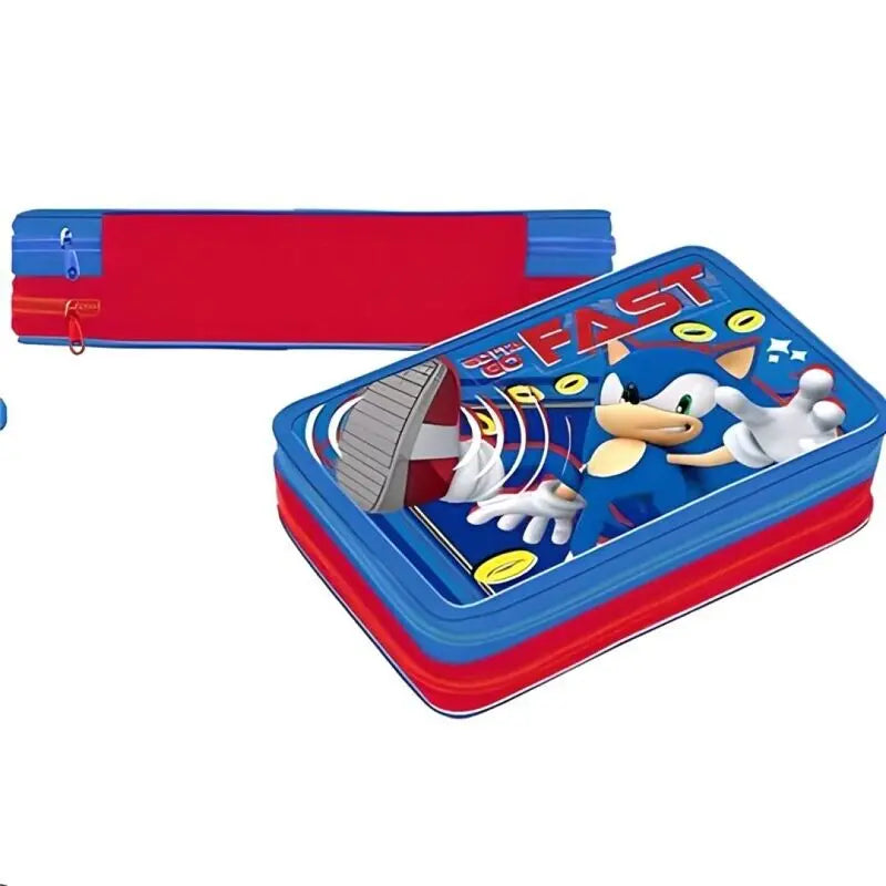 Sonic Premium Estojo 2 Zippers
