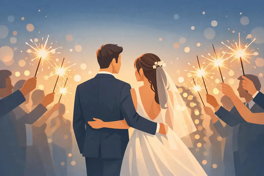 Bengalas de boda para un final lleno de luz
