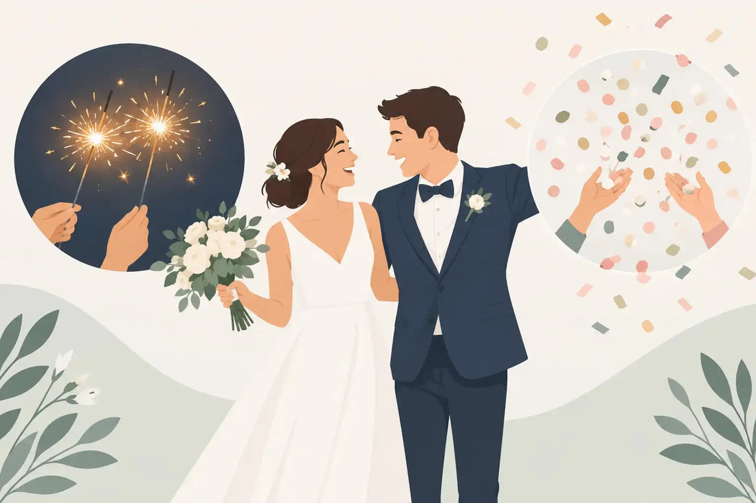 Bengalas o confeti para bodas: ¿qué elegir?