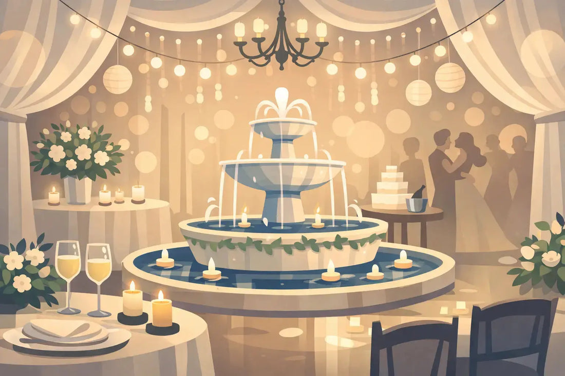Fuentes interiores para bodas y fiestas inolvidables