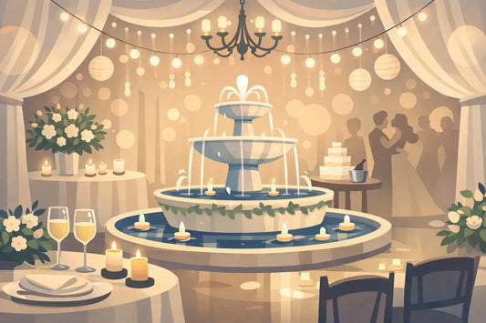 Fuentes interiores para bodas y fiestas inolvidables