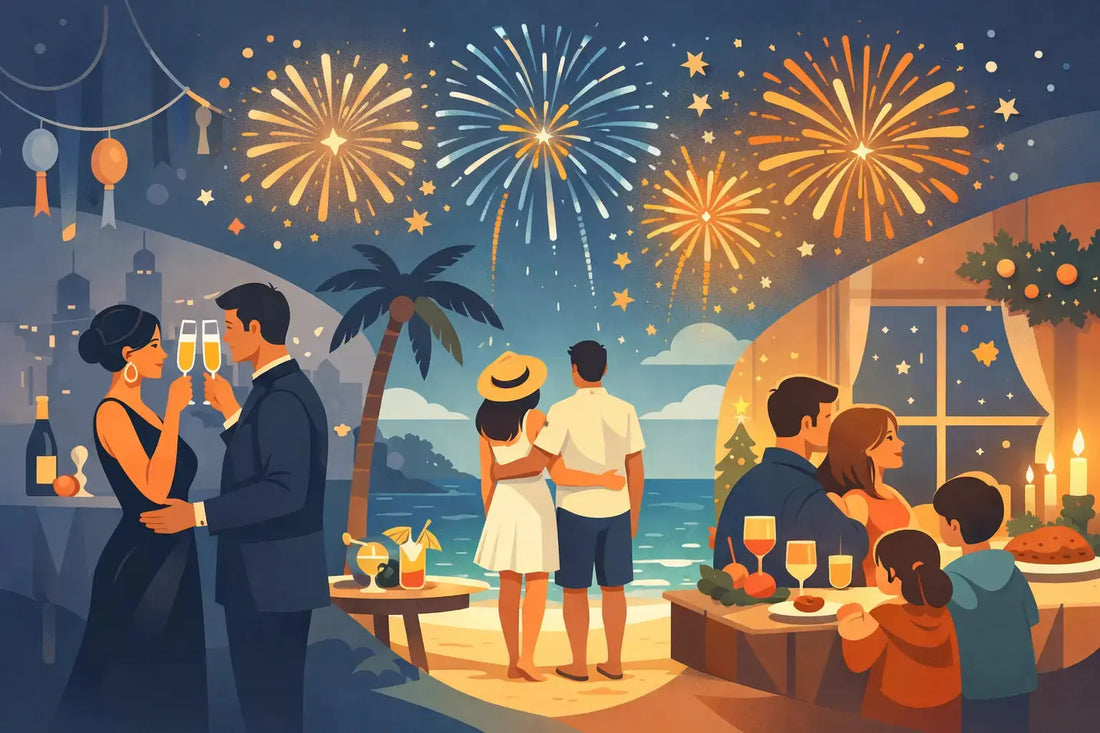 Mejores fuegos para fin de año según tu celebración