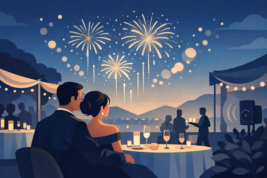 Fuegos artificiales silenciosos para eventos