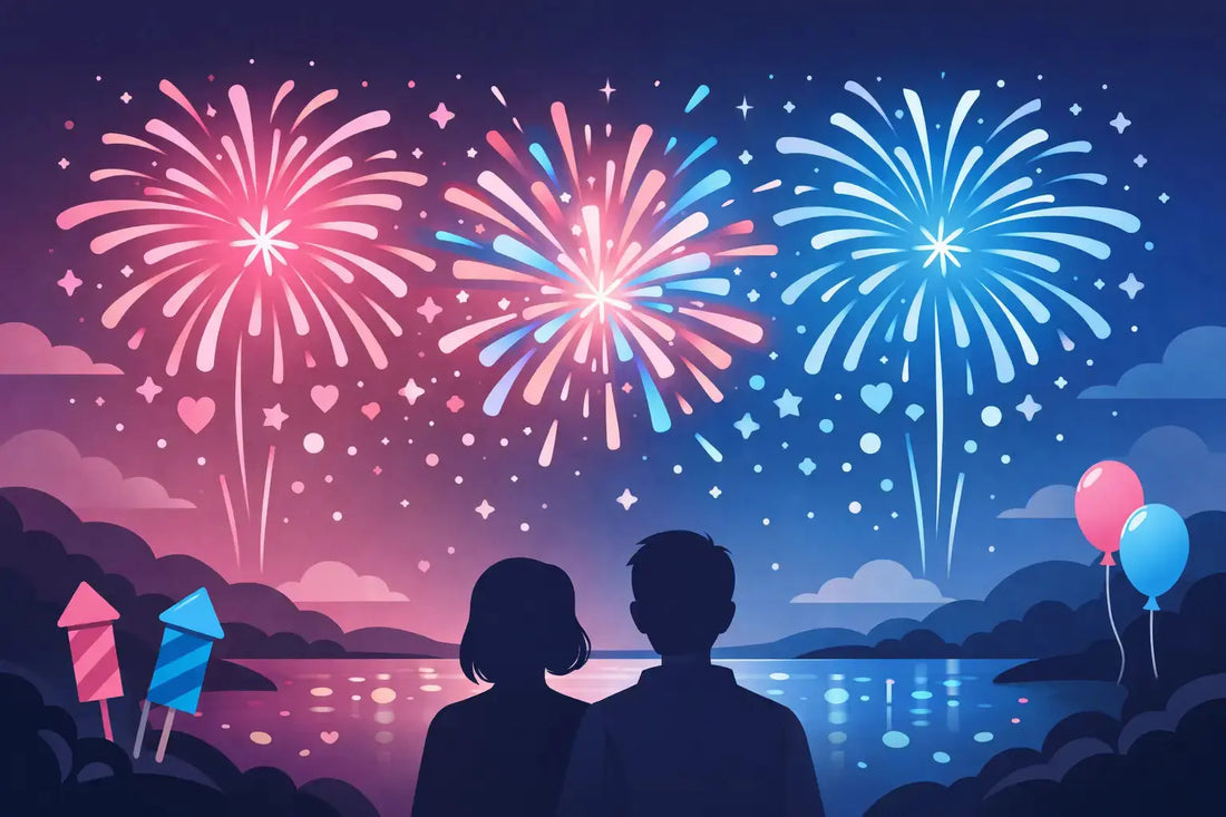 Fuegos artificiales para revelar género con impacto