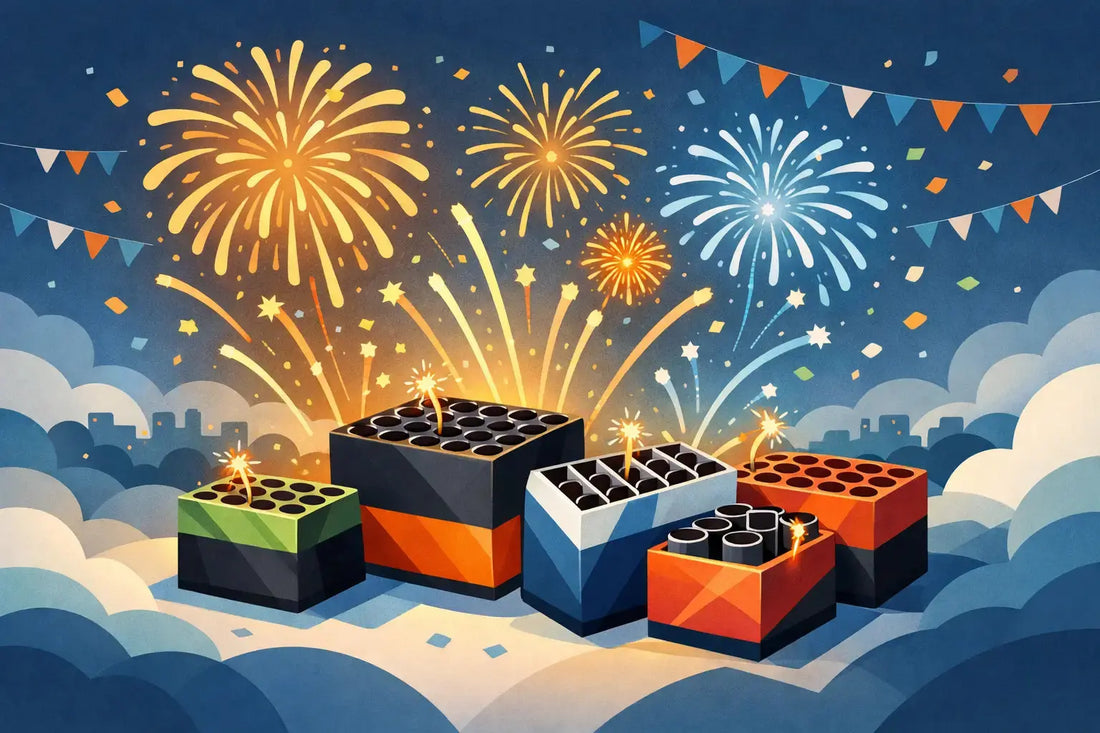 Baterías multitiro compactas para celebrar a lo grande