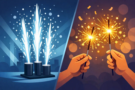 Fuentes frías vs velas sparkler: ¿cuál elegir?