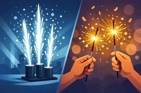 Fuentes frías vs velas sparkler: ¿cuál elegir?