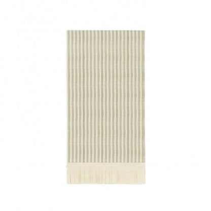 10 GUARDANAPOS 20X40CM RISCAS E FRANJAS - TAUPE E BEGE Loja dos Foguetes