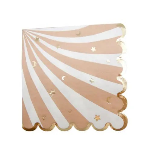 Pacote de 16 guardanapos de 33cm com estampa de ursinho bebê em tons nude e camel, acessórios para festas de revelação.