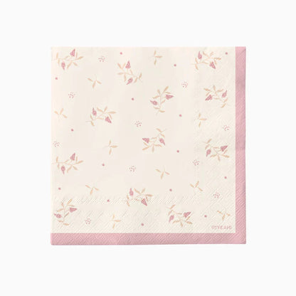 20 GUARDANAPOS 33CM FLORES BABY NUDE ROSA Loja dos Foguetes