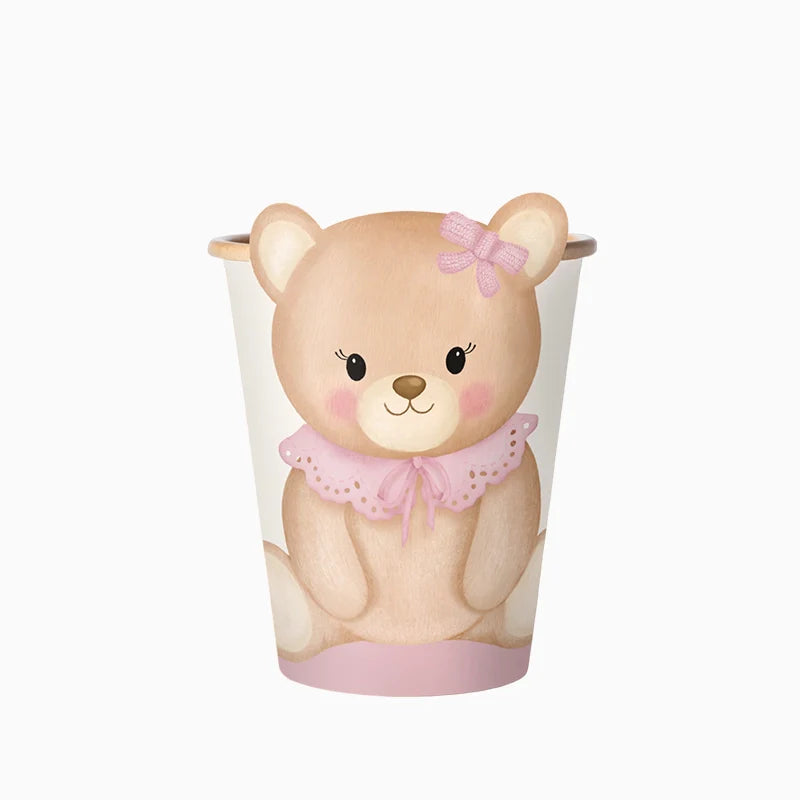 6 COPOS 270CC URSO BABY NUDE ROSA Loja dos Foguetes