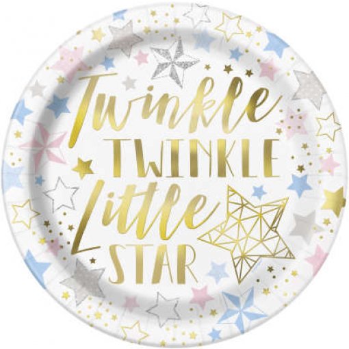 8 PRATOS 23CM TWINKLE LITTLE STAR