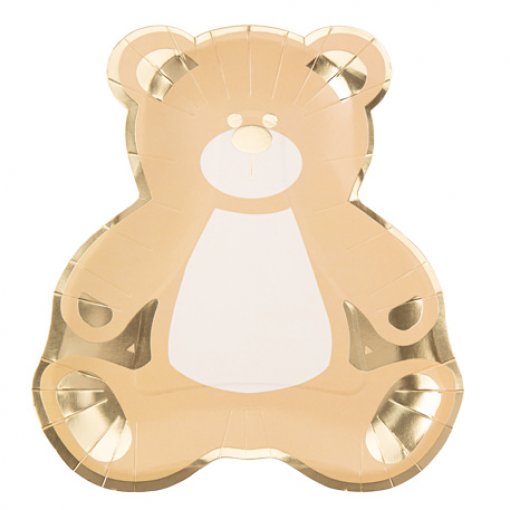 8 PRATOS 23X21,5CM BABY TEDDY NUDE & CAMEL Loja dos Foguetes