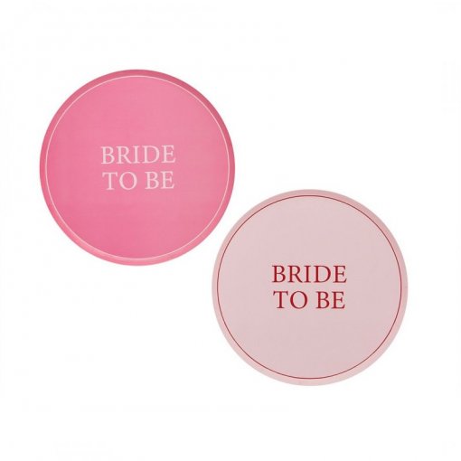 8 PRATOS 'BRIDE TO BE' ROSA