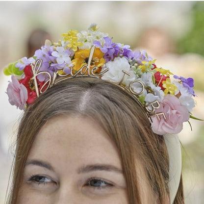 BANDOLETE FLORAL NOIVA 'BRIDE TO BE'