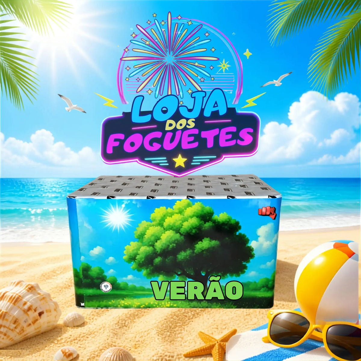 BATERIA `VERÃO´ 100 DISPAROS Loja dos Foguetes
