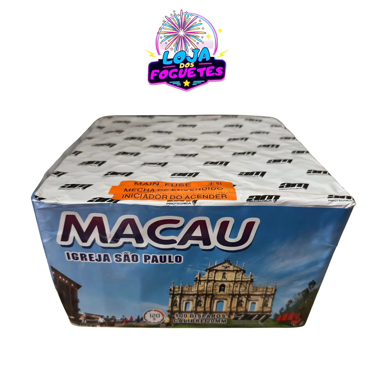 Bateria de fogo de artifício Macau 100 disparos – Igreja de São Paulo