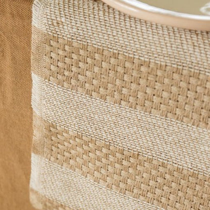 CORREDOR DE MESA 28CM X 3M RISCAS JUTA E CREME