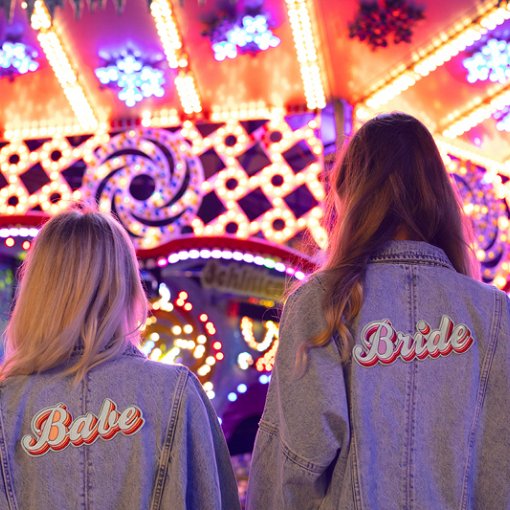 IRON ON PATCH PARA ROUPA 22X8CM BRIDE
