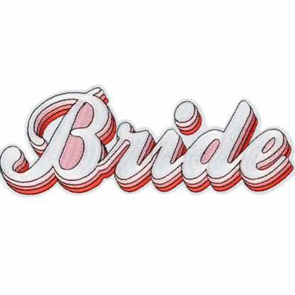 IRON ON PATCH PARA ROUPA 22X8CM BRIDE
