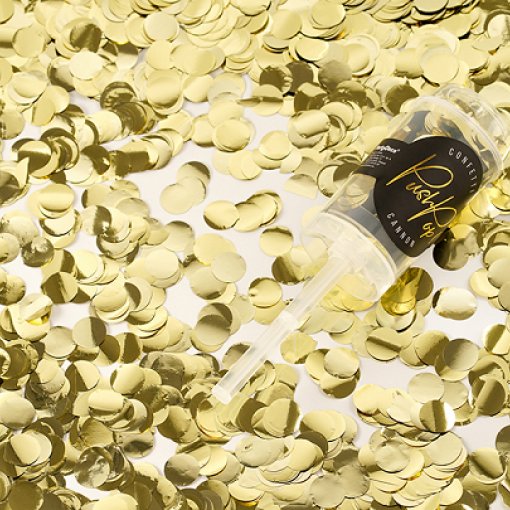 PUSHPOP CONFETTIS DOURADO Loja dos Foguetes