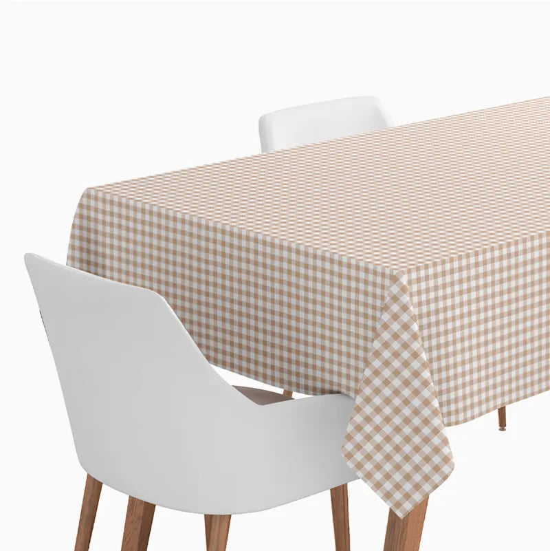TOALHA DE MESA 120X180CM BABY NUDE VICHY Loja dos Foguetes