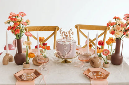 TOPO DE BOLO BRIDE TO BE - ROSE GOLD