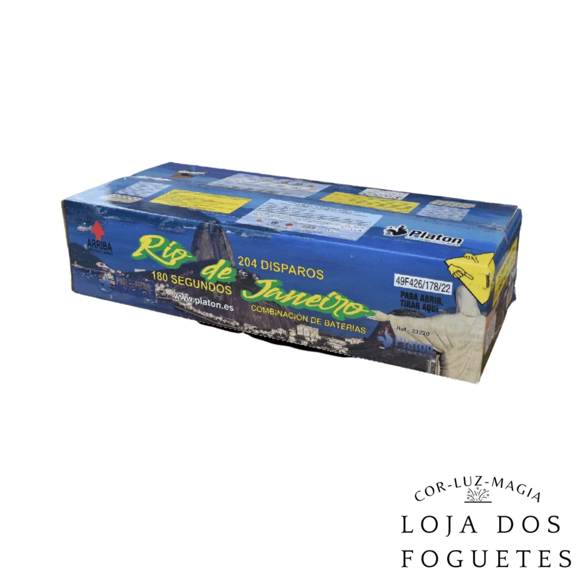 BATERIA COMPOSTA PROFISSIONAL 204 DISPAROS - RIO DE JANEIRO - Loja dos Foguetes