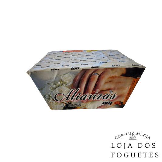 BATERIA EM LEQUE PARA CASAMENTO ALIANÇAS - Loja dos Foguetes