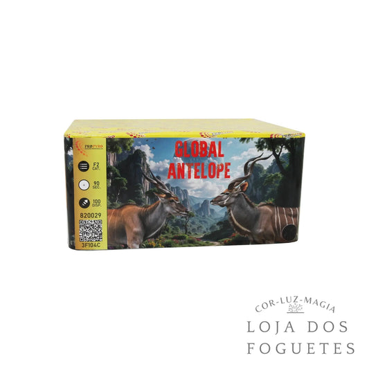 BATERIA FOGO ARTIFÍCIO GLOBAL 100 TIROS E 90 SEGUNDOS - Loja dos Foguetes