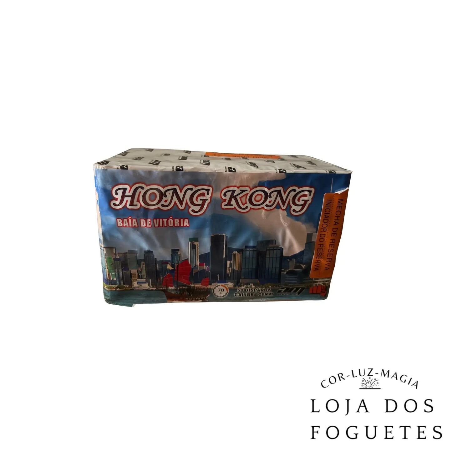 BATERIA FOGO DE ARTIFÍCIO 50 DISPAROS HONG KONG - BAÍA DE VITÓRIA - Loja dos Foguetes