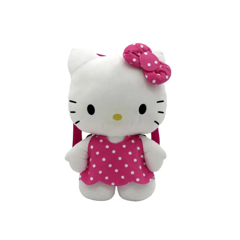 Sanrio Hello Kitty Pelúcia 3D Mochila Rosa 35cm
