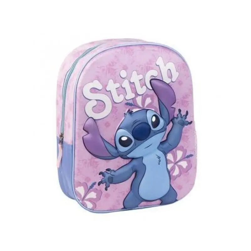 STITCH FLORES 3D MOCHILA 25X31X10 CM