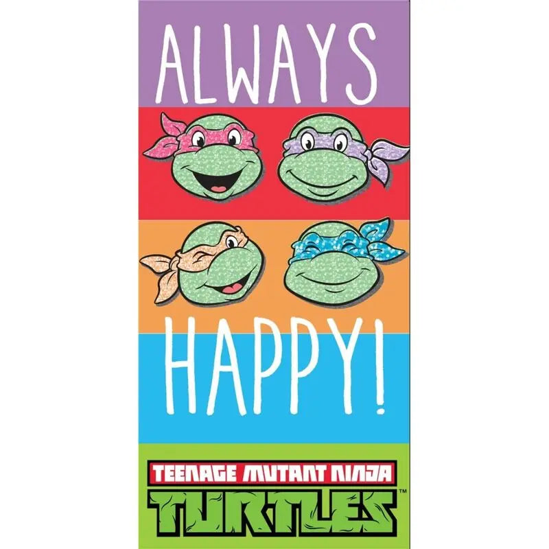 NINJA TURTLES ALWAYS FELIZ TOALHA 70X140 CM