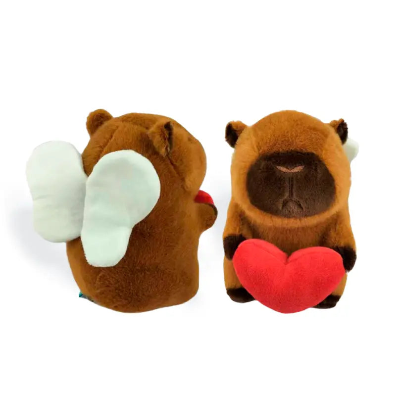 ABELHA Pelúcia Capybara Coração Asas 20Cm