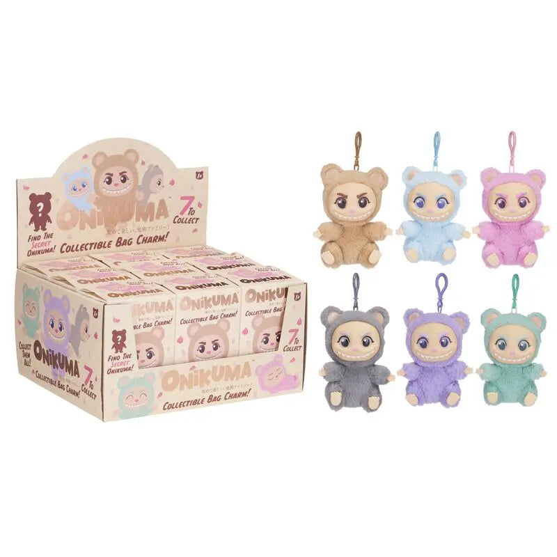 ONIKUMA Pelúcia Porta-chaves (com PVC Face) com Saco 7Mod SORTIDO 13cm