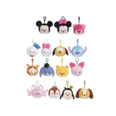 DISNEY CABEÇA PORTA-CHAVES 9CM SACO MOLA