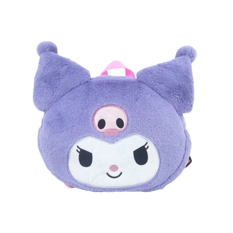 Sanrio Kuromi Mochila Pelúcia Face
