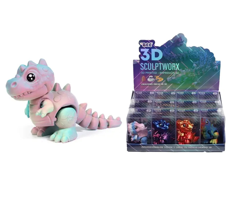 3D Estampado 22cm - Fofo Dinossauro